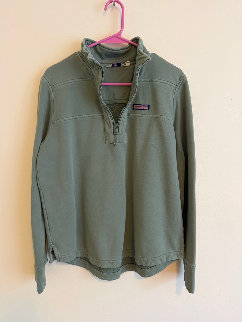 Vineyard Vines Olive Green 1/4-Zip Pullover Sweatshirt Size M